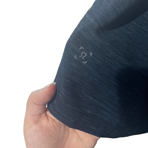 LULULEMON T.H.E. Short Linerless in Heather Allover Iron Blue True Navy - Picture 6 of 13